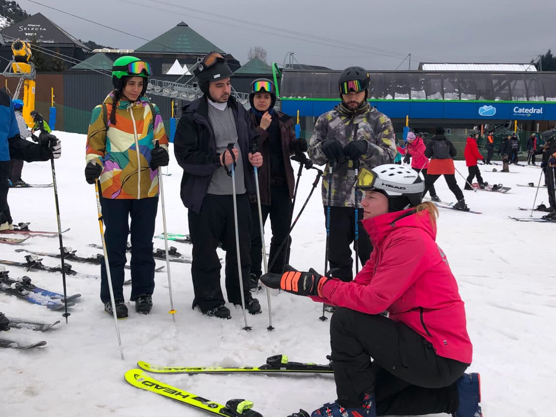 Clase bautismo de ski / snow - Cerro Catedral